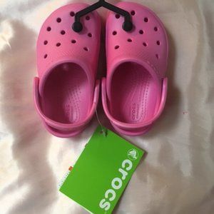 Crocs Brand New Pink toddler sz 7 NWT Nice!